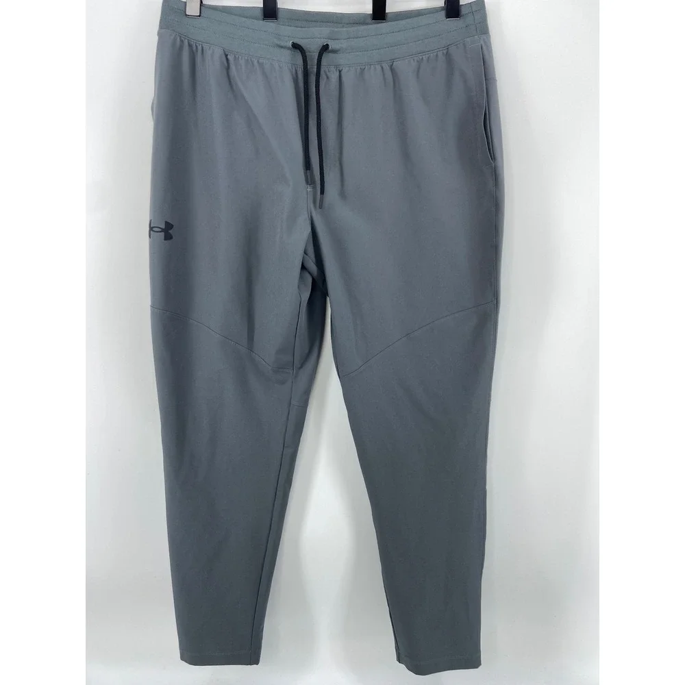 Under Armour Sportstyle Elite Pants Mens Large Gray Track Joggers 1373863 Gym UA